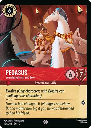 (106/204) Pegasus - Searching High and Low (Foil) - Wilds Unknown Cold Foil