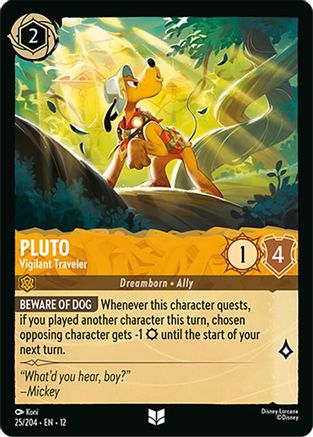 (025/204) Pluto - Vigilant Traveler - Wilds Unknown Cold Foil