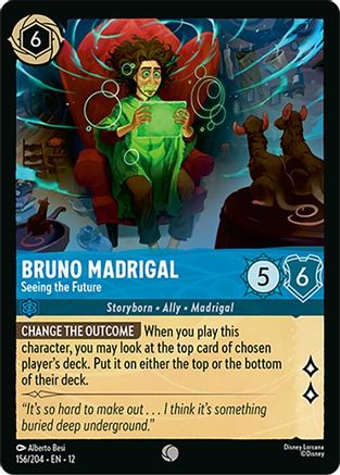 (156/204) Bruno Madrigal - Seeing the Future - Wilds Unknown Cold Foil