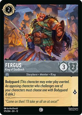(175/204) Fergus - King of DunBroch - Wilds Unknown Cold Foil