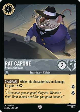 (183/204) Rat Capone - Rodent Gangster - Wilds Unknown Cold Foil