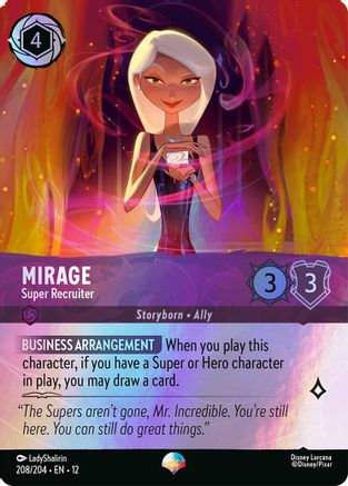 (208/204) Mirage - Super Recruiter (Epic) - Wilds Unknown Holofoil