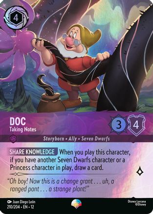 (210/204) Doc - Taking Notes (Epic) - Wilds Unknown Holofoil