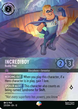 (221/204) Incrediboy - Buddy Pine (Epic) - Wilds Unknown Holofoil