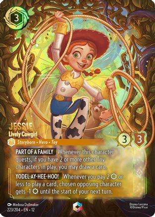 (223/204) Jessie - Lively Cowgirl (Enchanted) - Wilds Unknown Holofoil