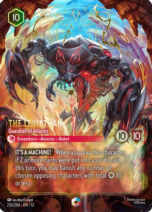 (233/204) The Leviathan - Guardian of Atlantis (Enchanted) - Wilds Unknown Holofoil