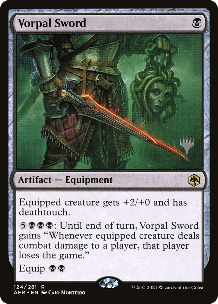 Vorpal Sword (PPAFR-124P) - Adventures in the Forgotten Realms Promos (Promo Pack) Foil