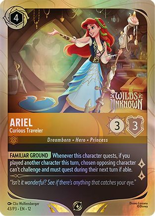 (043) Ariel - Curious Traveler - Disney Lorcana Promo Cards Holofoil