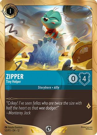 (050) Zipper - Tiny Helper - Disney Lorcana Promo Cards Holofoil