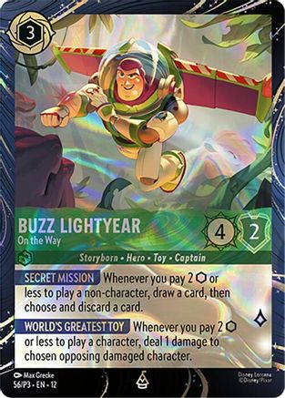 (056) Buzz Lightyear - On the Way - Disney Lorcana Promo Cards Holofoil