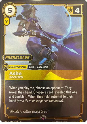 (169/219) Ashe - Focused - Riftbound Organized Play Promotional Cards Foil