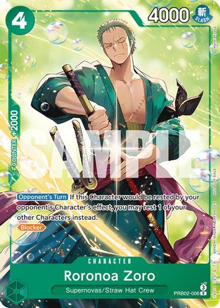 (PRB02-006) Roronoa Zoro (Welcome Pack 2026 Vol.1) - One Piece Promotion Cards - Normal