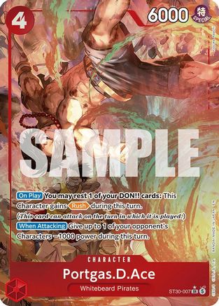 (ST30-007) Portgas.D.Ace (Parallel) - Starter Deck EX: Luffy & Ace - Foil