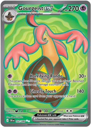 Gourgeist ex (102/086) - ME04 Chaos Rising Holofoil - Ultra Rare