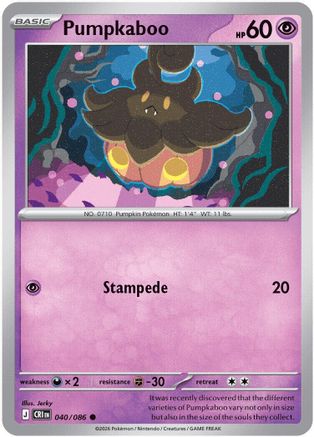 Pumpkaboo (40/null) - ME04 Chaos Rising Reverse Holofoil - Common