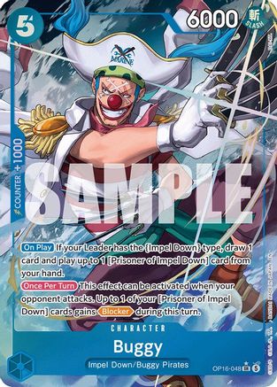 (OP16-048) Buggy (Alternate Art) - The Time of Battle - Foil