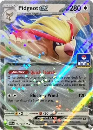 Pidgeot ex (164/197) - Miscellaneous Cards & Products Holofoil - Double Rare