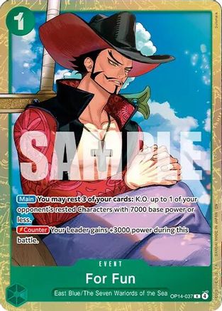 (OP14-037) For Fun (Premium Card Collection -Best Selection Vol. 6-) - One Piece Promotion Cards - Foil