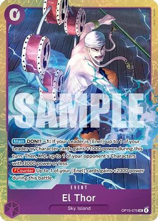 (OP15-075) El Thor (Premium Card Collection -Best Selection Vol. 6-) - One Piece Promotion Cards - Foil