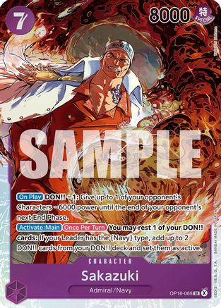 (OP16-065) Sakazuki - The Time of Battle - Foil