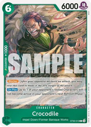 (ST30-010) Crocodile - Starter Deck EX: Luffy & Ace - Normal