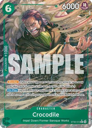(ST30-010) Crocodile (Full Art) - Starter Deck EX: Luffy & Ace - Foil