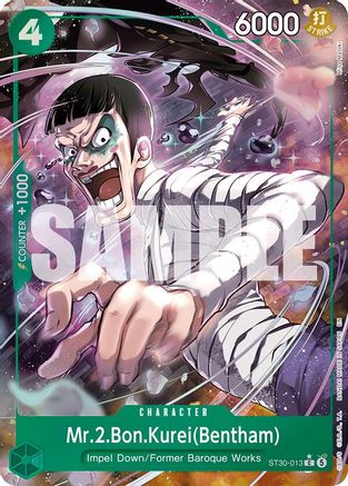 (ST30-013) Mr.2.Bon.Kurei(Bentham) (Full Art) - Starter Deck EX: Luffy & Ace - Normal