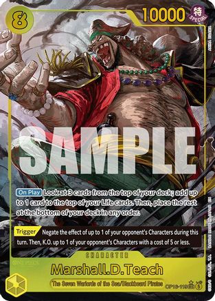 (OP16-119) Marshall.D.Teach (119) (Alternate Art) - The Time of Battle - Foil