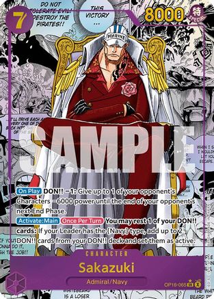 (OP16-065) Sakazuki (Manga) - The Time of Battle - Foil