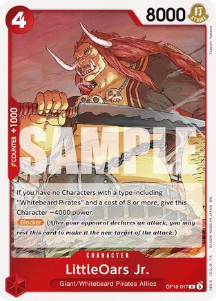 (OP16-017) LittleOars Jr. - The Time of Battle - Foil