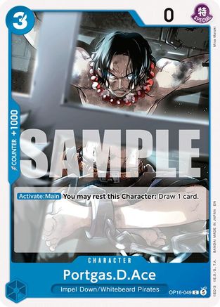 (OP16-049) Portgas.D.Ace (049) - The Time of Battle - Normal