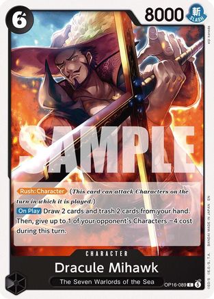 (OP16-089) Dracule Mihawk - The Time of Battle - Normal