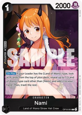 (OP16-091) Nami - The Time of Battle - Foil