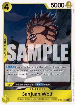 (OP16-106) Sanjuan.Wolf - The Time of Battle - Foil
