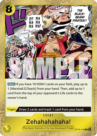 (OP16-116) Zehahahahaha! - The Time of Battle - Foil