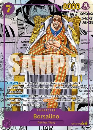 (OP16-073) Borsalino (Manga) - The Time of Battle - Foil