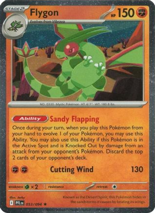 Flygon (Cosmos Holo) (53/094) - Blister Exclusives Holofoil - Rare