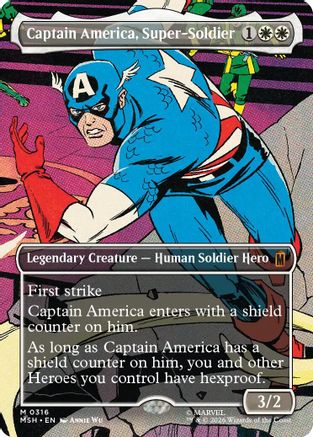 Captain America, Super-Soldier (Borderless) (0316) (MSH-316) - Marvel Super Heroes