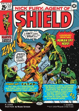 Nick Fury, Agent of S.H.I.E.L.D. (Borderless) (0389) (MSH-389) - Marvel Super Heroes