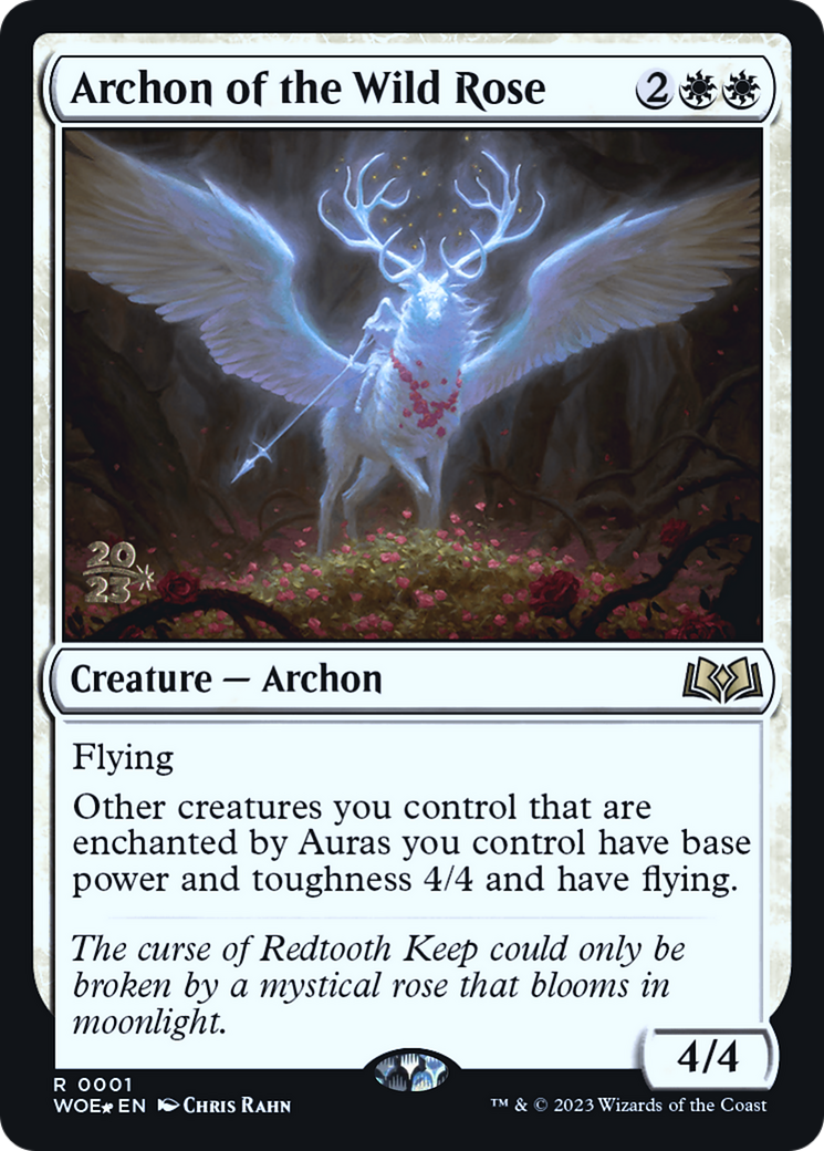 Archon of the Wild Rose (PRE-001) - Wilds of Eldraine Promos (Prerelease) Foil