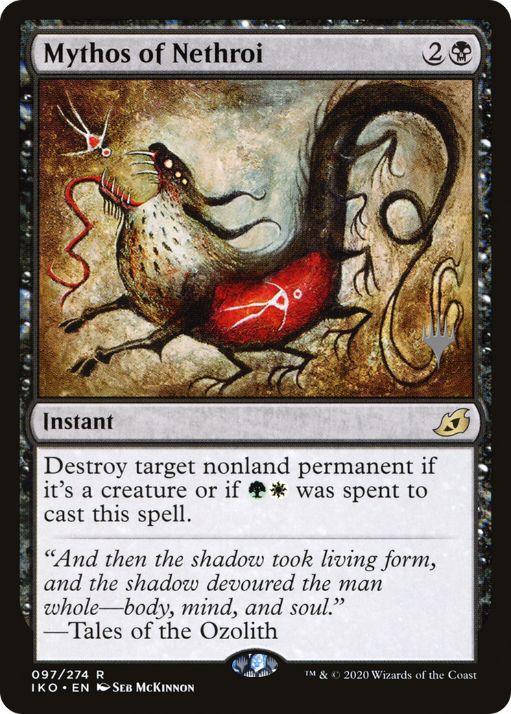 Mythos of Nethroi (PPIKO-97P) - Ikoria: Lair of Behemoths Promos (Promo Pack) Foil