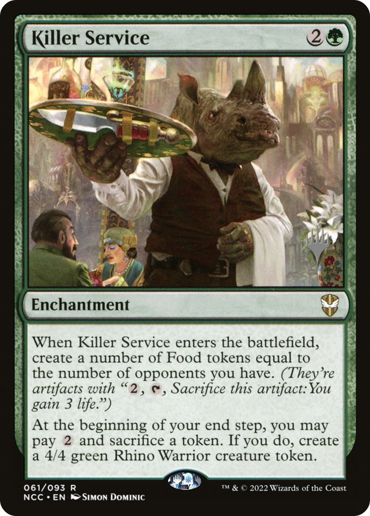 Killer Service (PPSNC-061) - New Capenna Commander Promos Foil (Promo Pack)