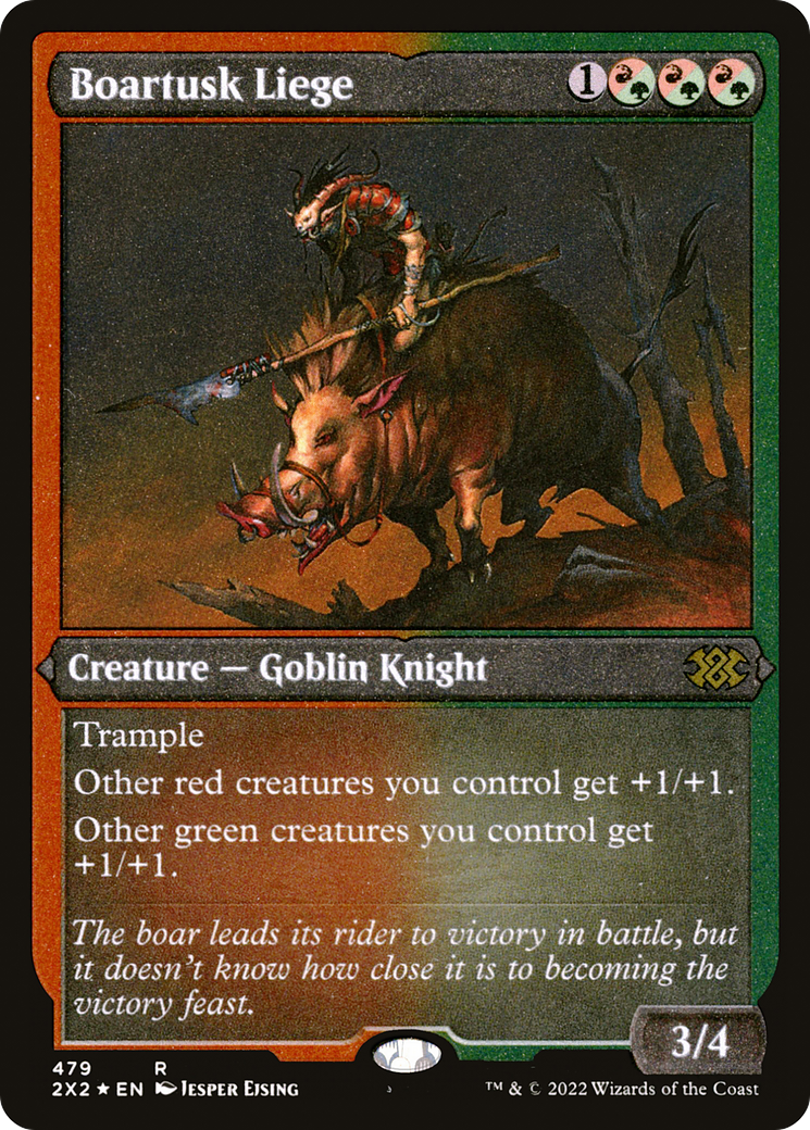 Boartusk Liege (2X2-479) - Double Masters 2022 Etched Foil