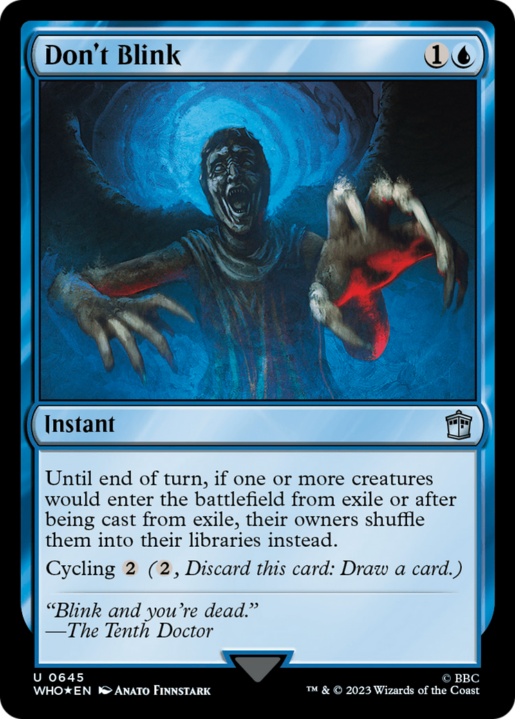 Don't Blink (WHO-645) - Doctor Who Foil