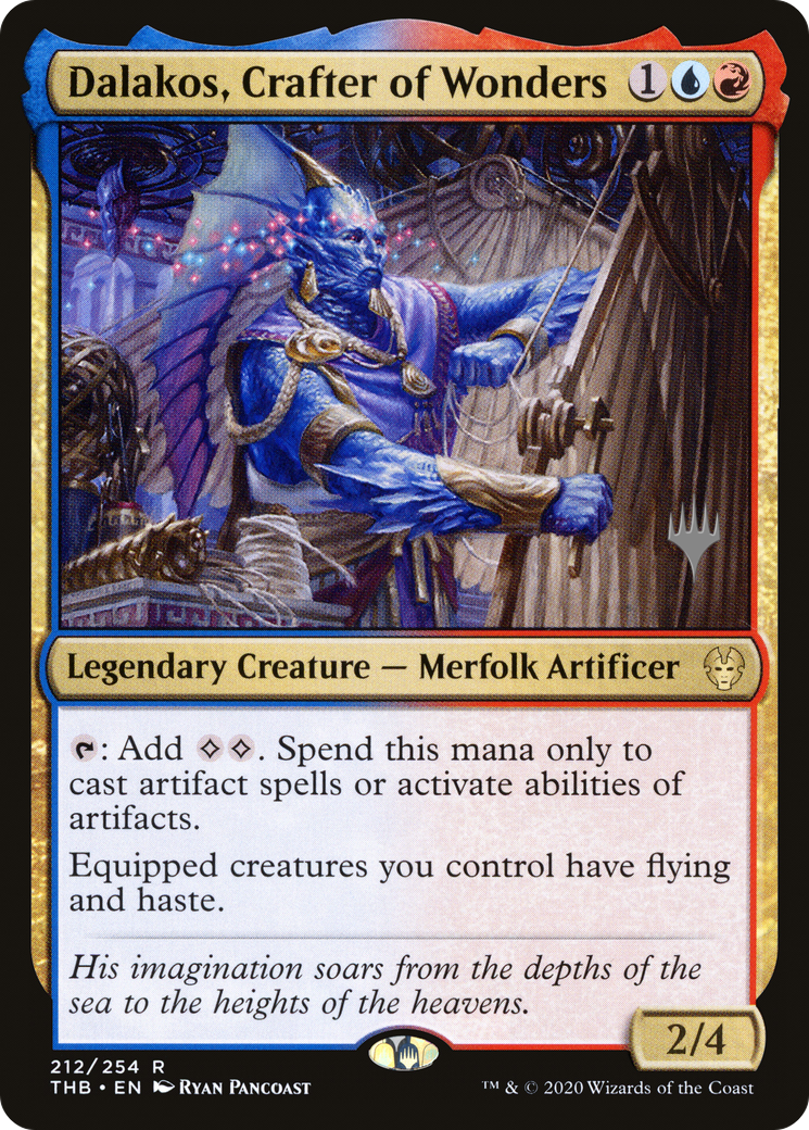 Dalakos, Crafter of Wonders (PPTHB-212P) - Theros Beyond Death Promos (Promo Pack)