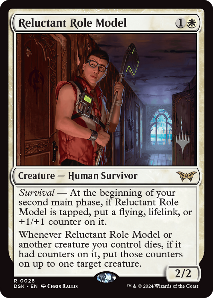 Reluctant Role Model (PDSK-26P) - Duskmourn: House of Horror Promos (Promo Pack)