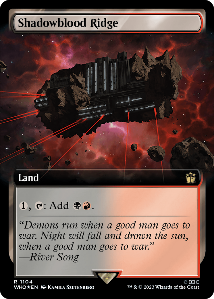 Shadowblood Ridge (WHO-1104) - Doctor Who: (Extended Art) Foil