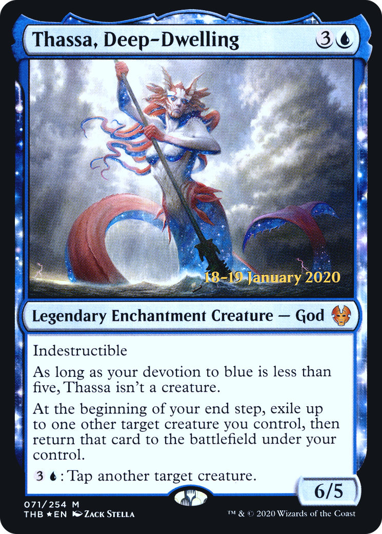 Thassa, Deep-Dwelling (PRE-071) - Theros Beyond Death Promos Foil