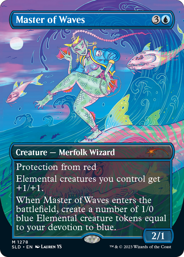 Master of Waves (SLD-1278) - Secret Lair Drop (Borderless)