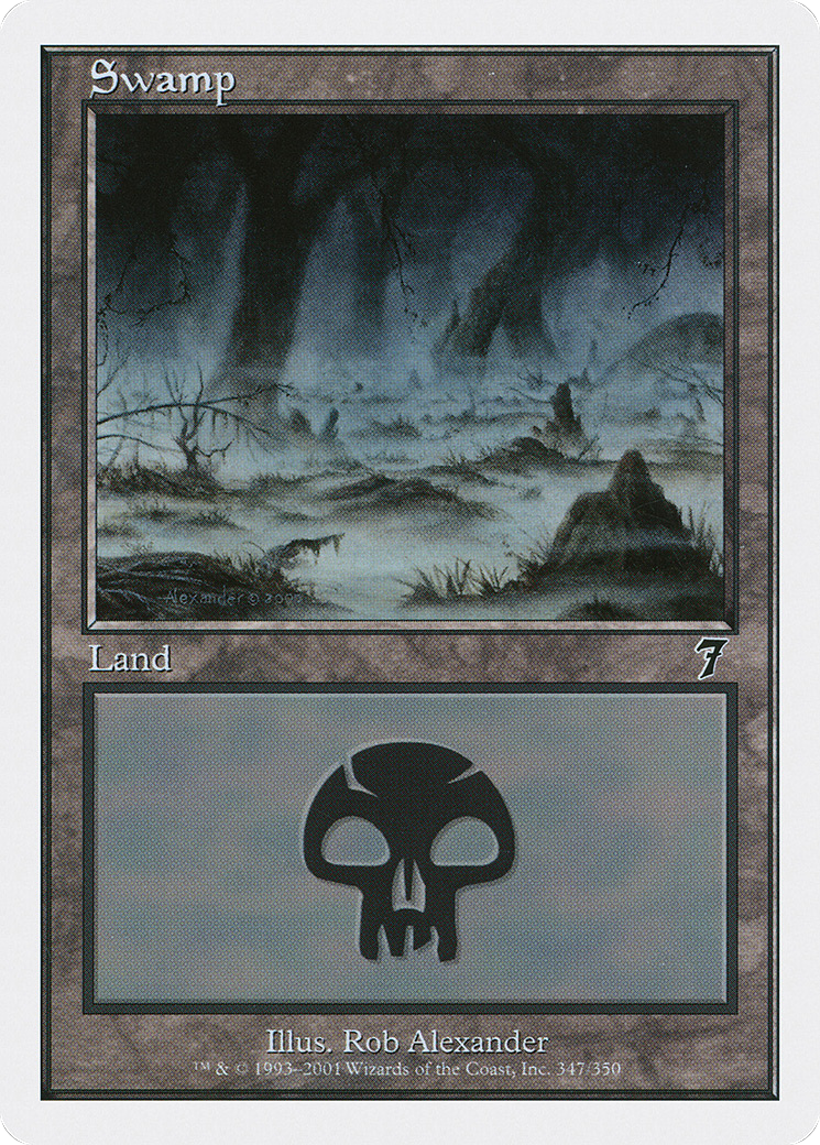 Swamp (7ED-347) - Seventh Edition